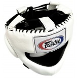 Боксерский шлем Fairtex "Full Face Protector" (HG-4 white)